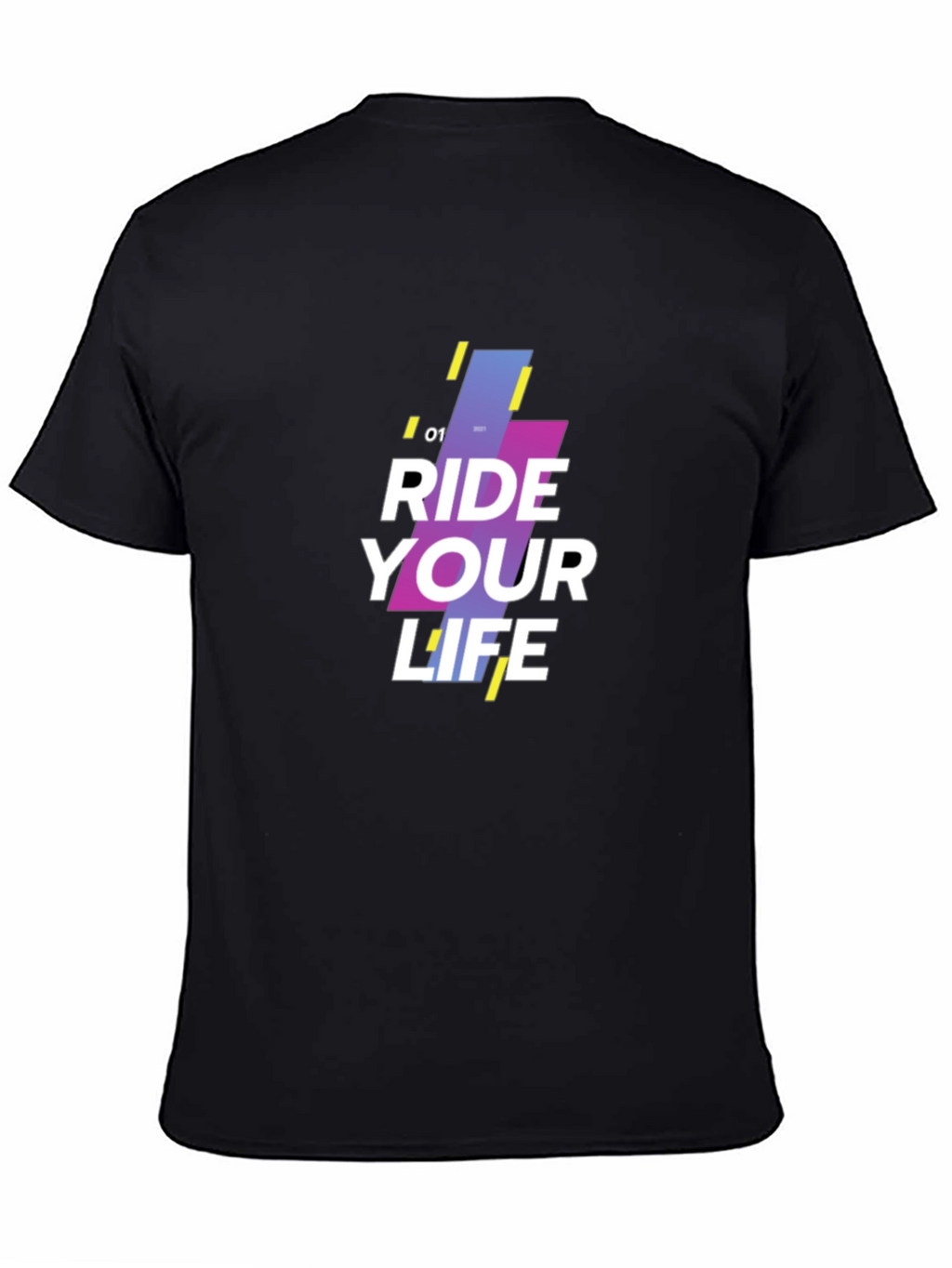 Ride Your Life Graphic Black T-Shirt