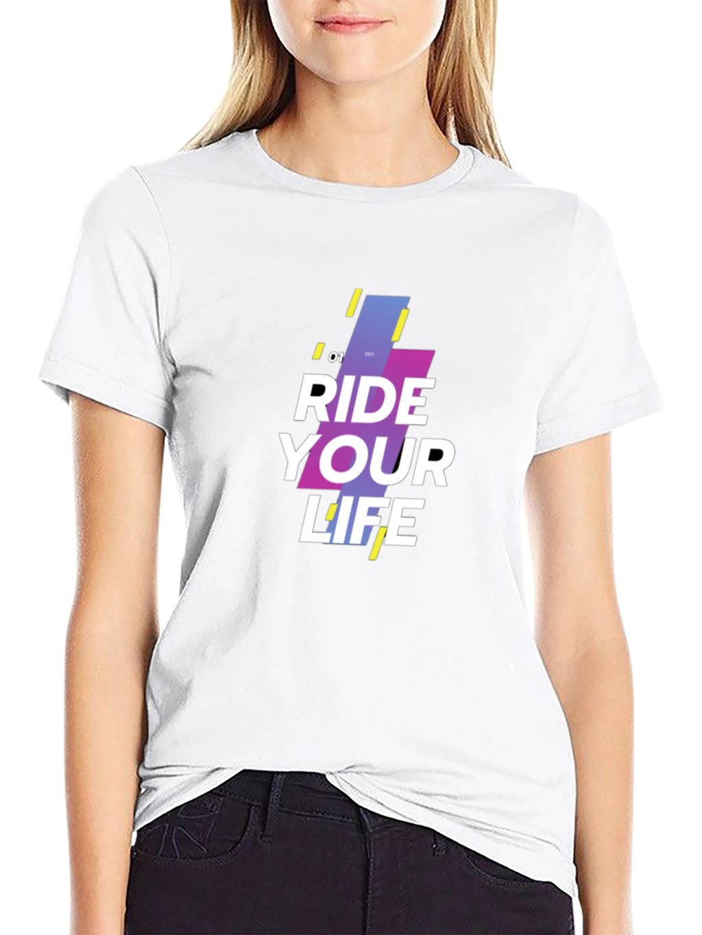 Ride Your Life Graphic Black T-Shirt