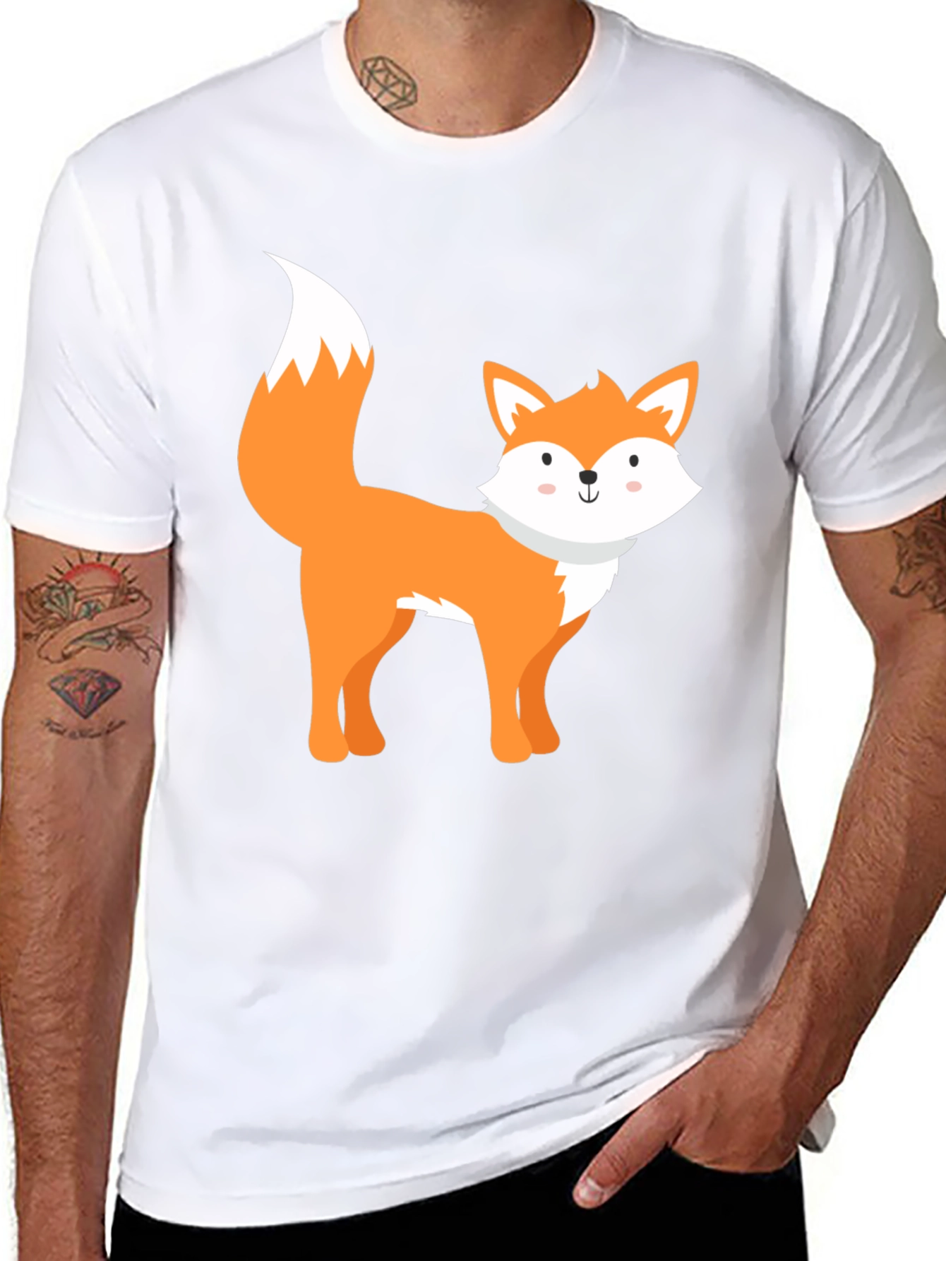 Cute Fox Graphic Tee - Stylish Animal Lover T-Shirt