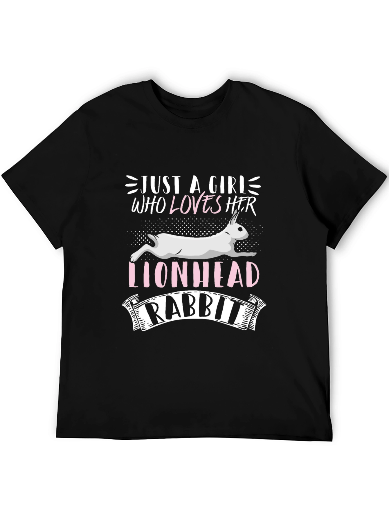 Lionhead Rabbit Lover T-Shirt - Just a Girl Who Loves Her Rabbit