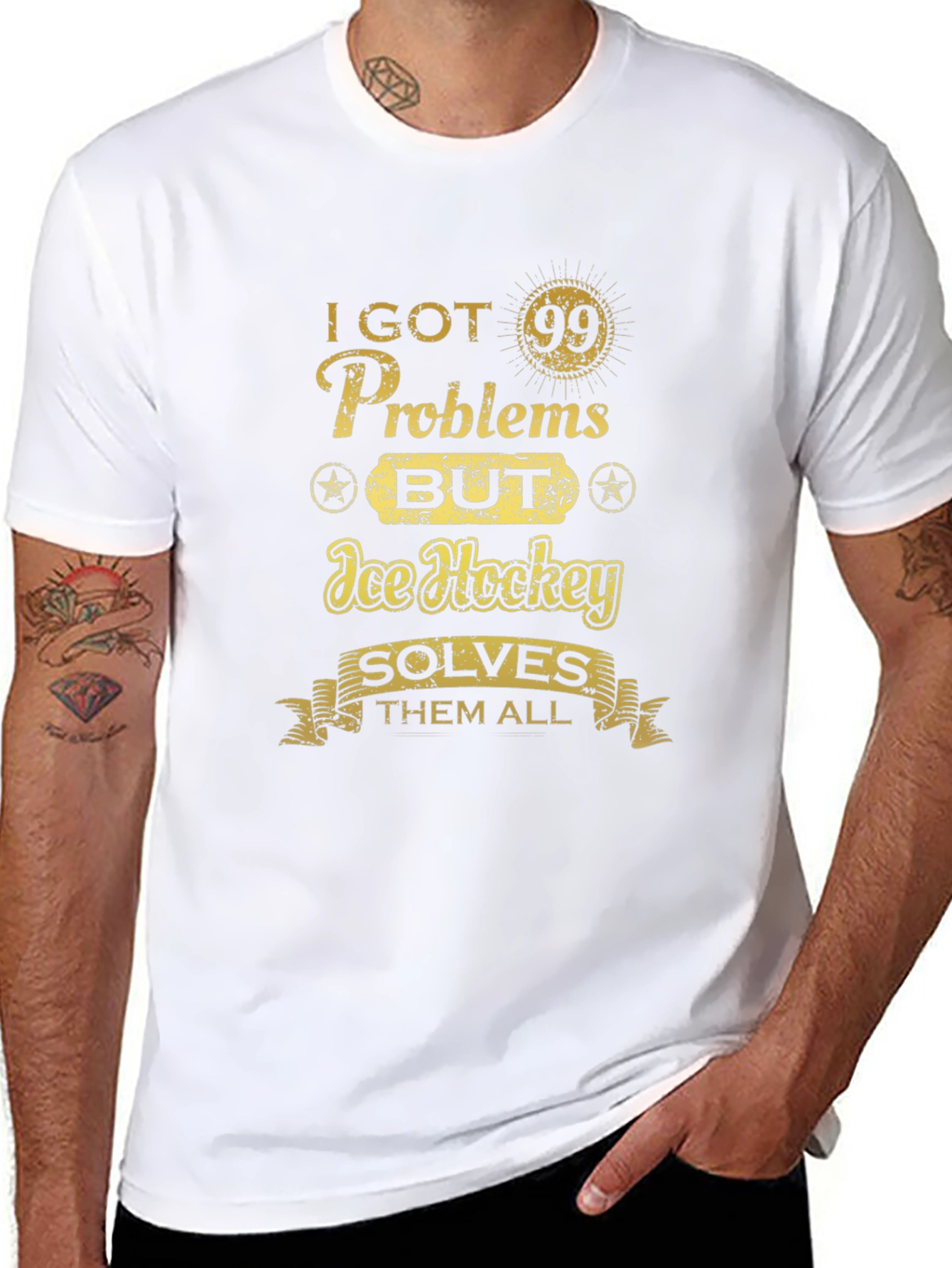 I Got 99 Problems Ice Hockey T-Shirt