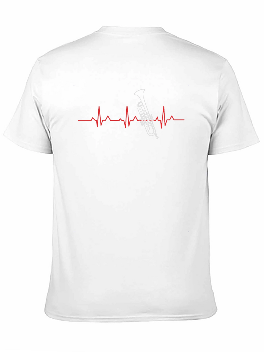 Trumpet Heartbeat Graphic Tee - Black T-Shirt