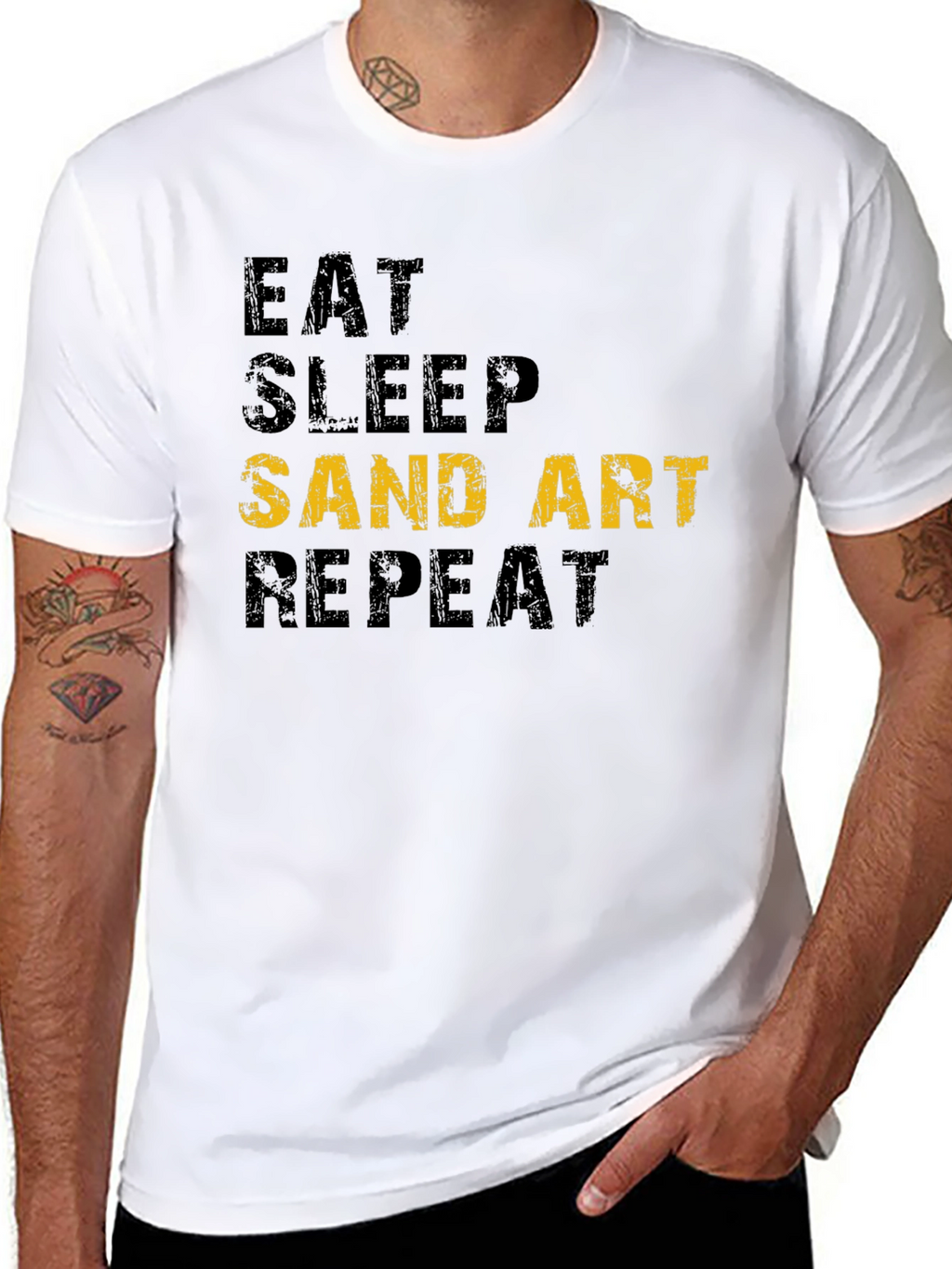 Eat Sleep Sand Art Repeat T-Shirt