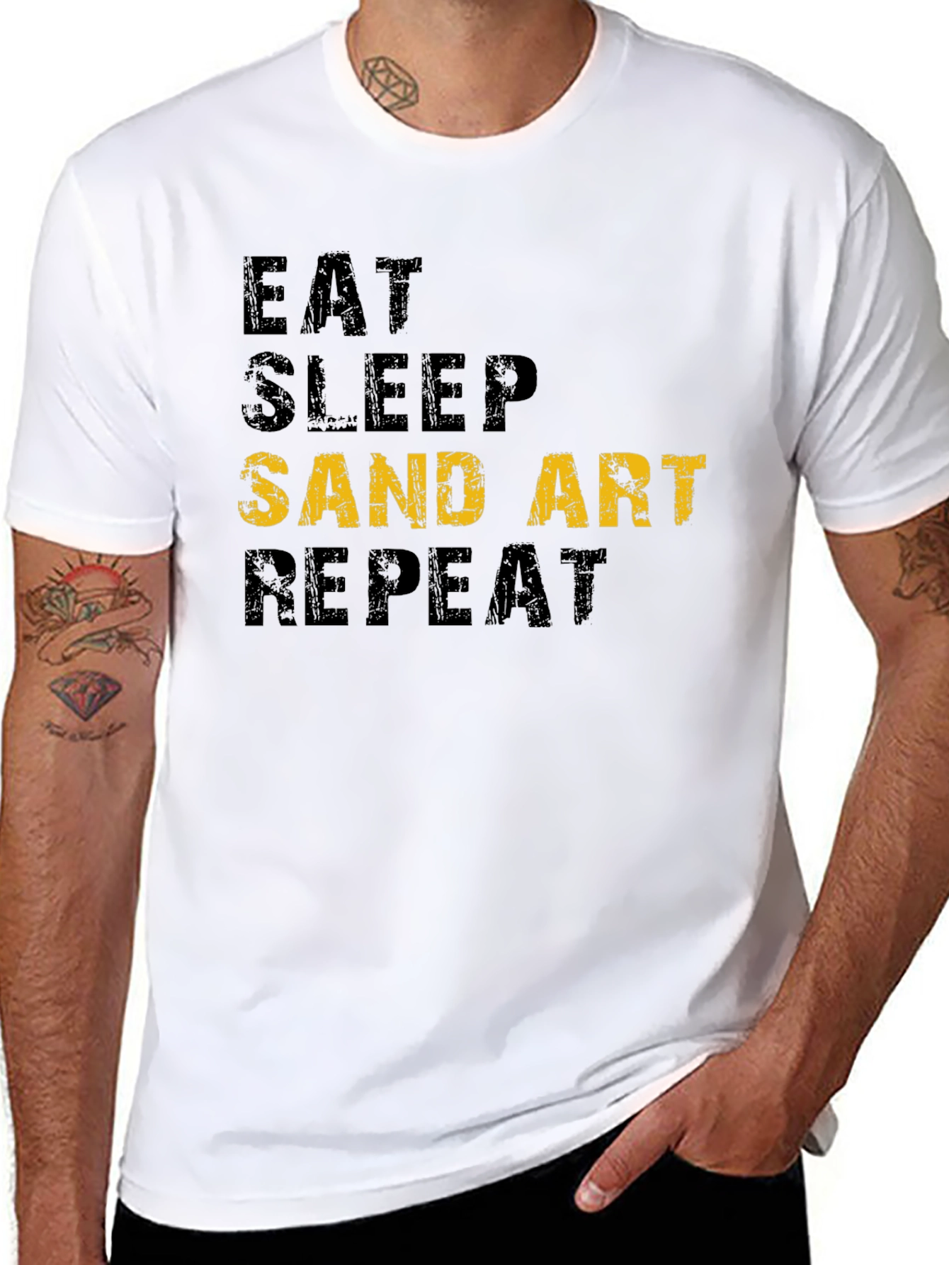 Eat Sleep Sand Art Repeat T-Shirt