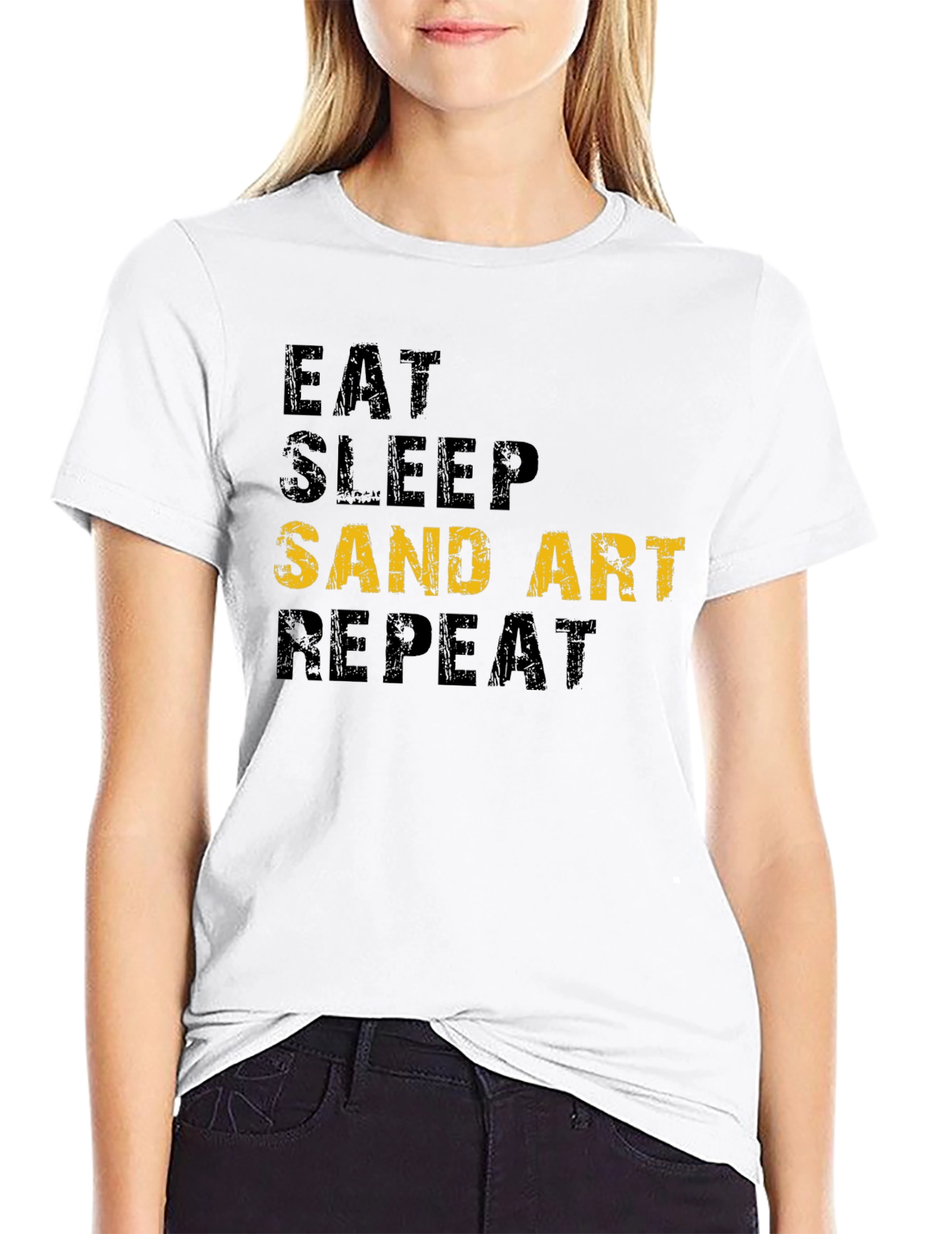 Eat Sleep Sand Art Repeat T-Shirt