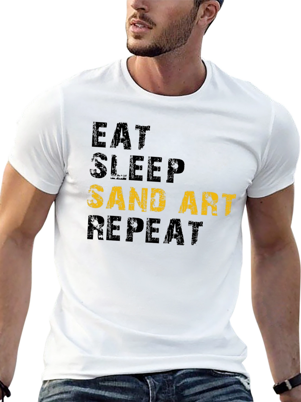 Eat Sleep Sand Art Repeat T-Shirt