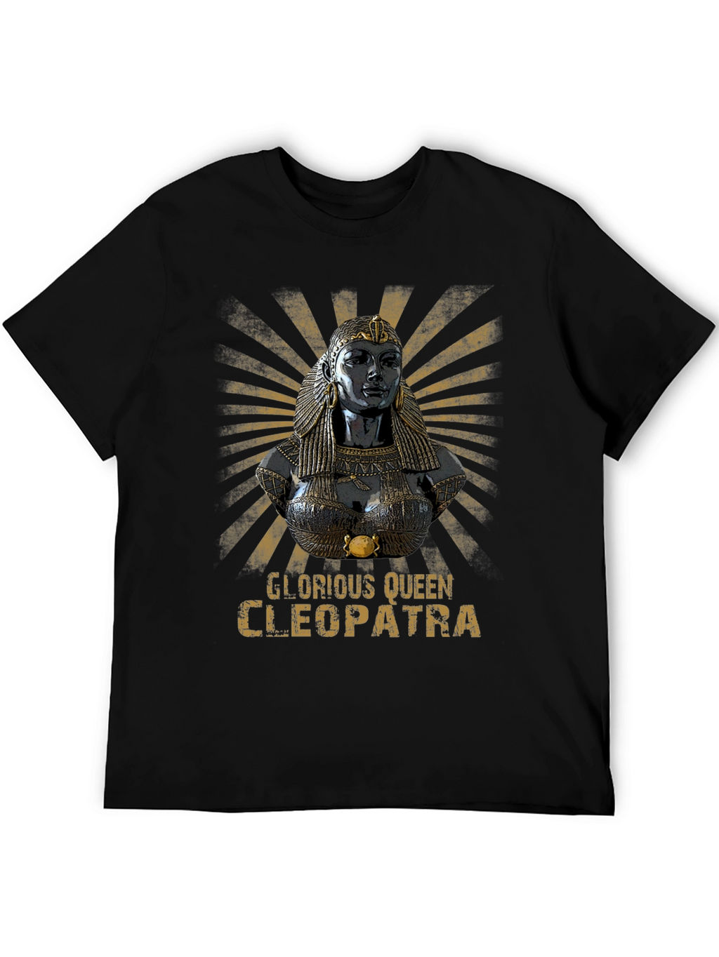 Glorious Queen Cleopatra Black T-Shirt