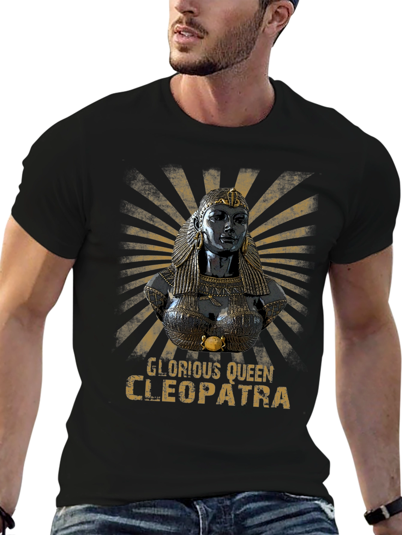 Glorious Queen Cleopatra Black T-Shirt