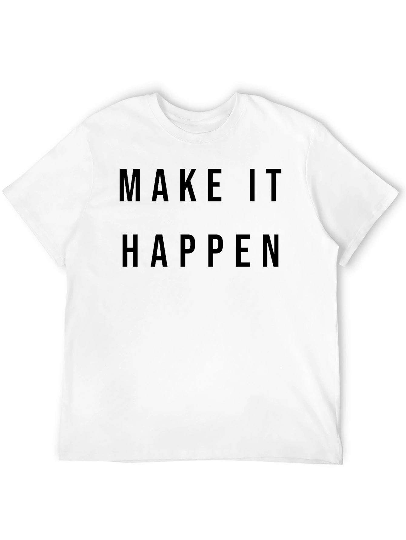 Make it Happen Motivational Graphic Tee - Black