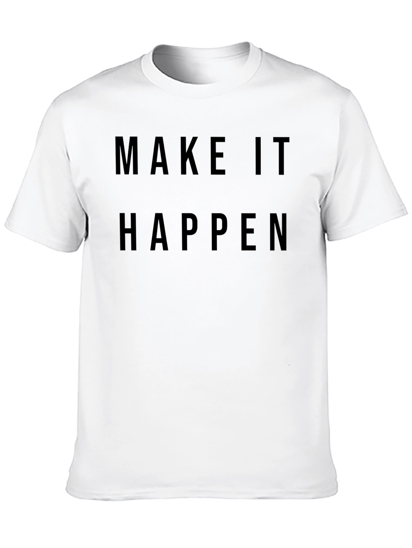 Make it Happen Motivational Graphic Tee - Black