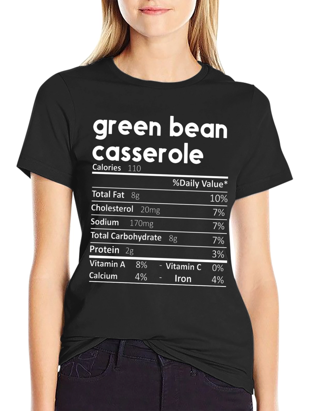 Green Bean Casserole Nutrition Facts T-Shirt