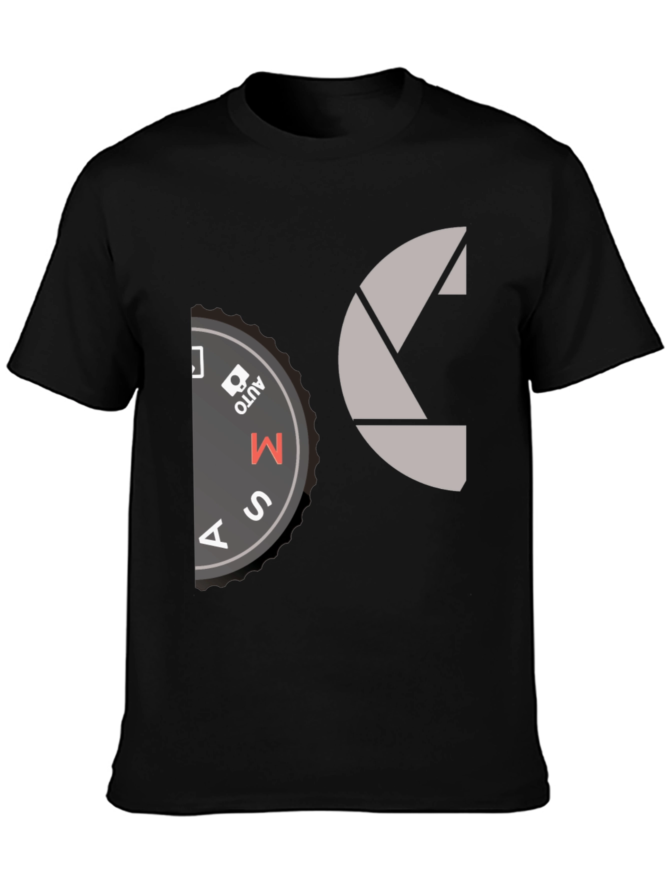 Photographer Mode Dial T-Shirt - Camera Enthusiast Apparel