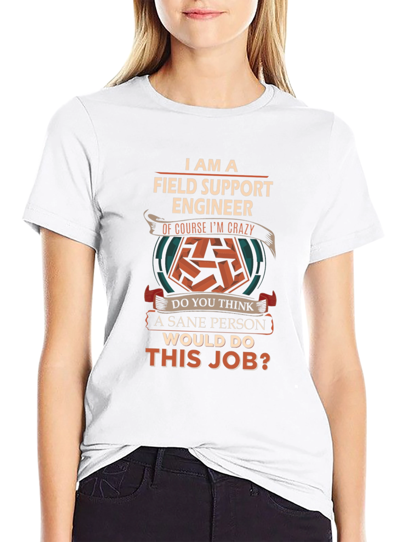 Field Support Engineer Crazy Job T-Shirt