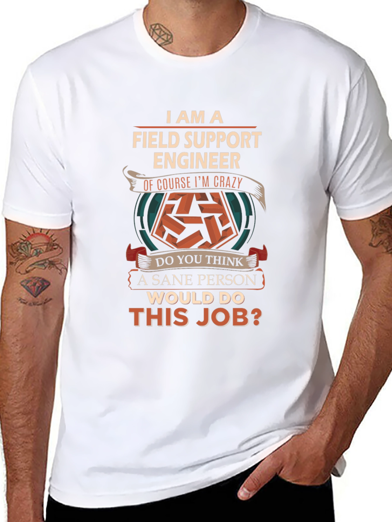 Field Support Engineer Crazy Job T-Shirt