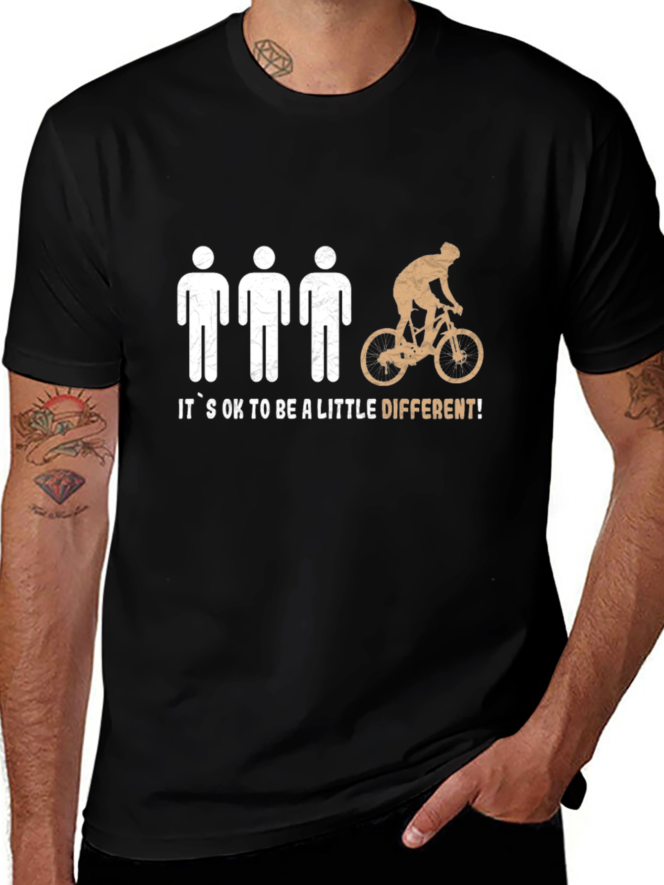 Its Okay to Be Different Cyclist T-Shirt