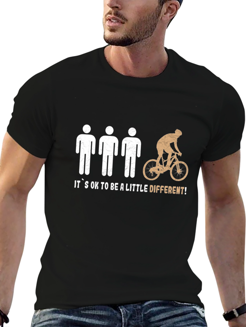 Its Okay to Be Different Cyclist T-Shirt