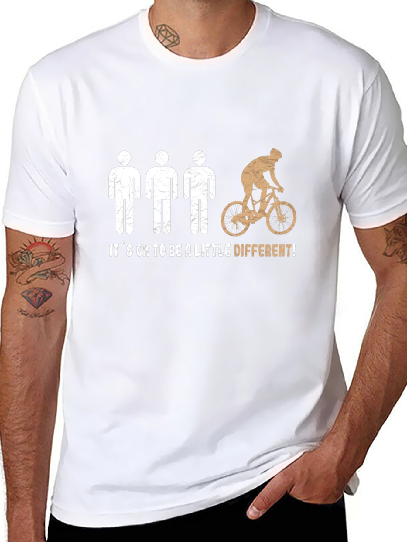 Its Okay to Be Different Cyclist T-Shirt