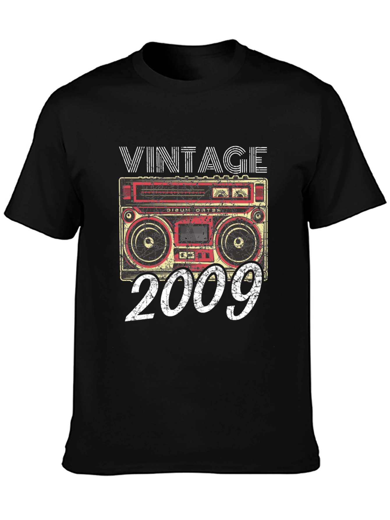 Vintage 2009 Boombox Graphic Tee