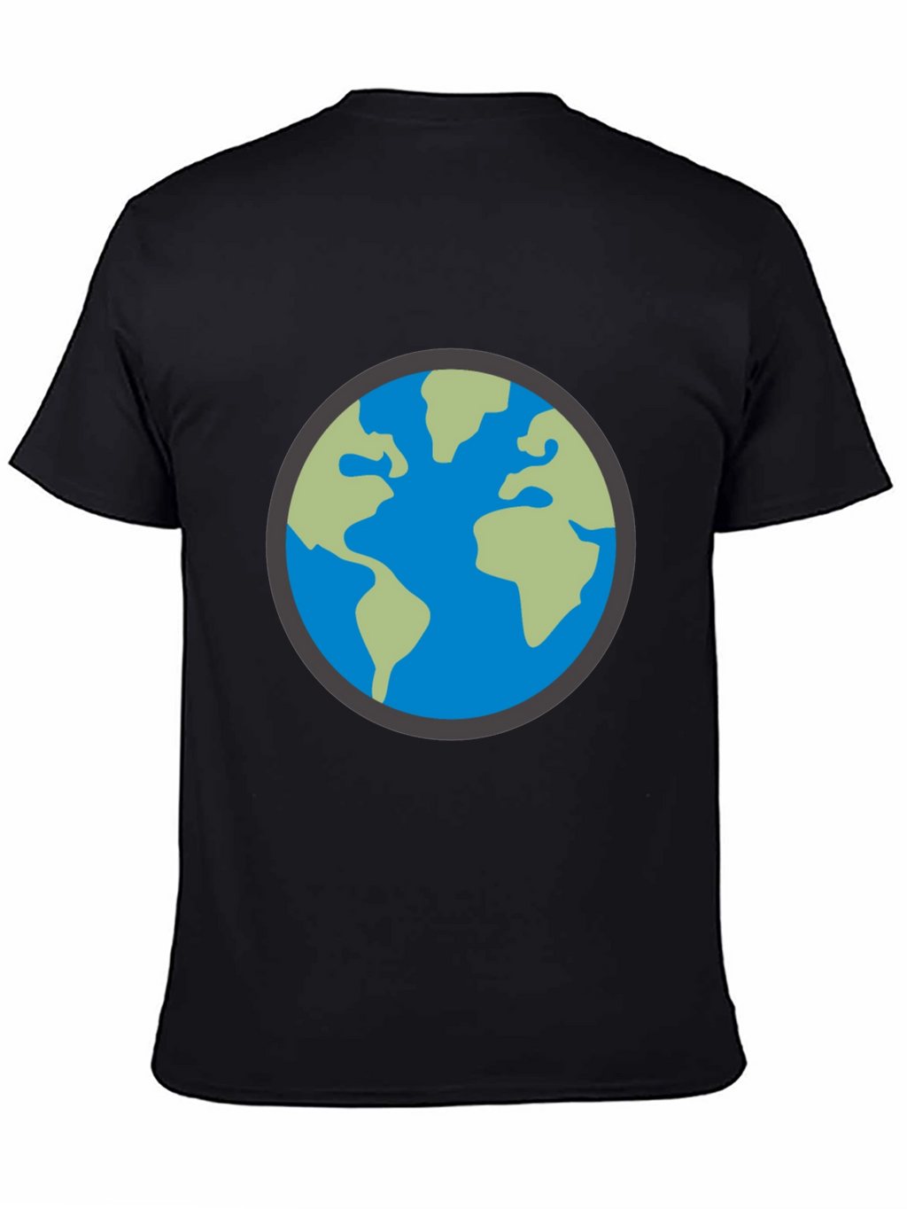 Earth Graphic Black T-Shirt - Global Design