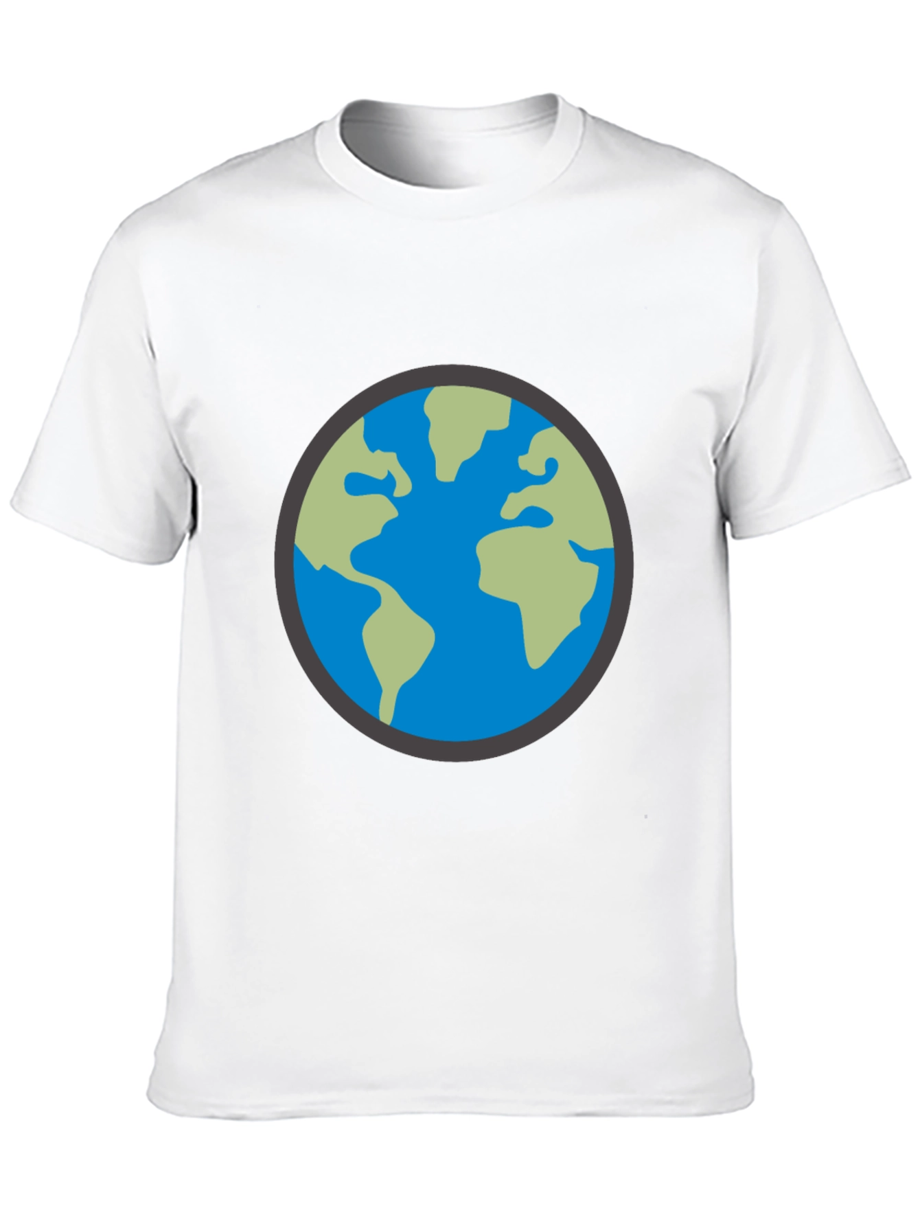 Earth Graphic Black T-Shirt - Global Design