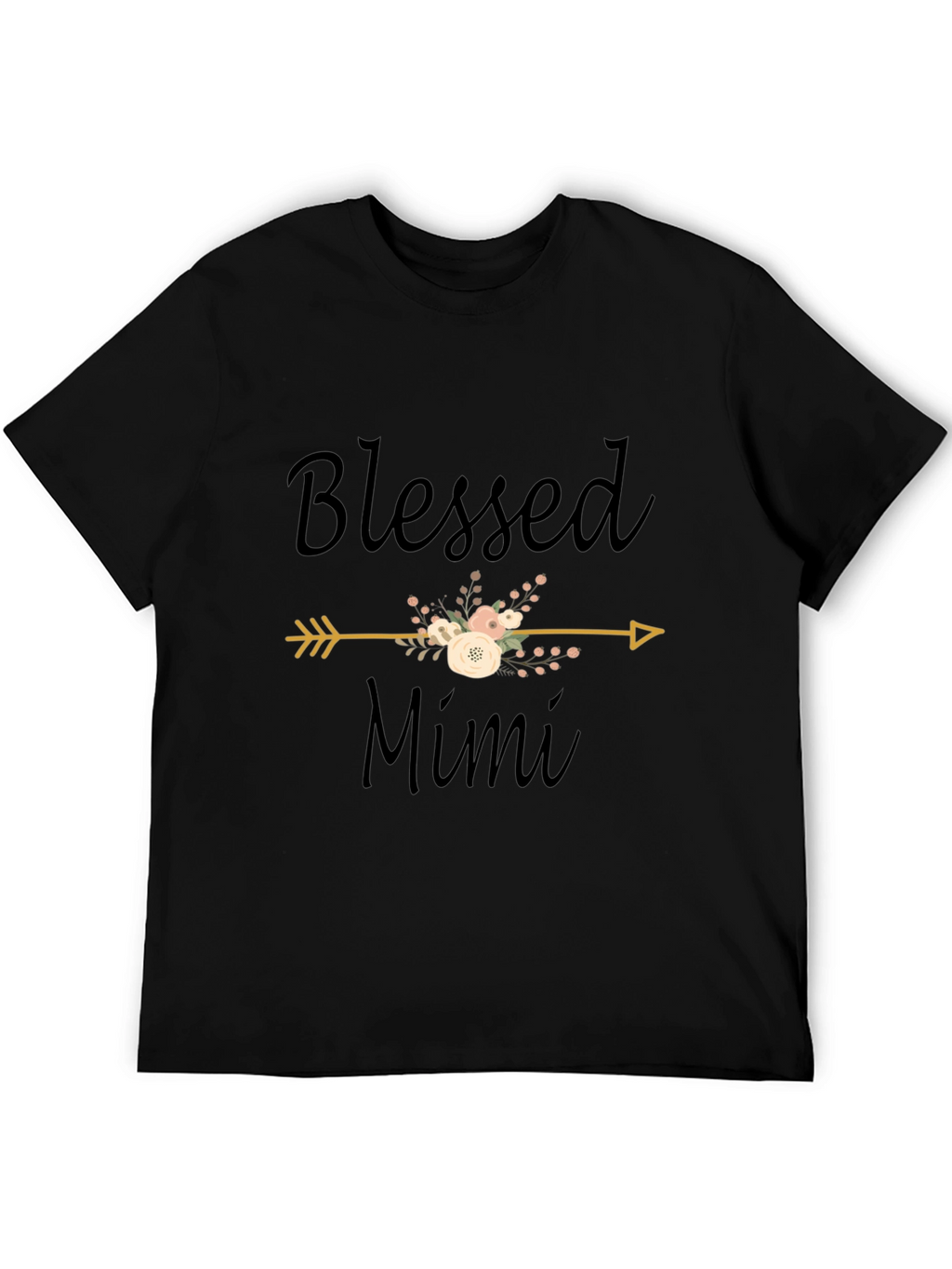Blessed Mimi Graphic T-Shirt - Black