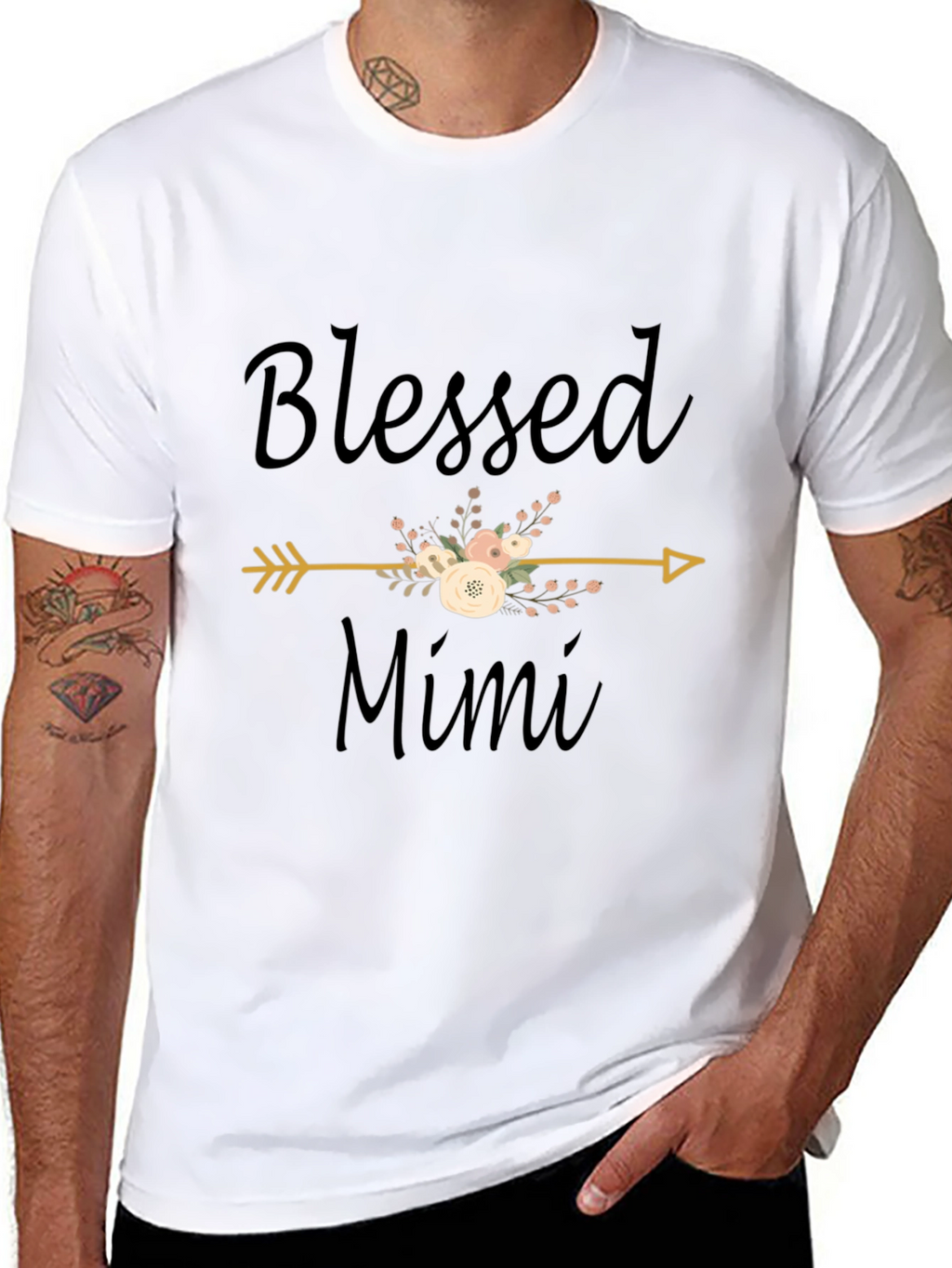 Blessed Mimi Graphic T-Shirt - Black