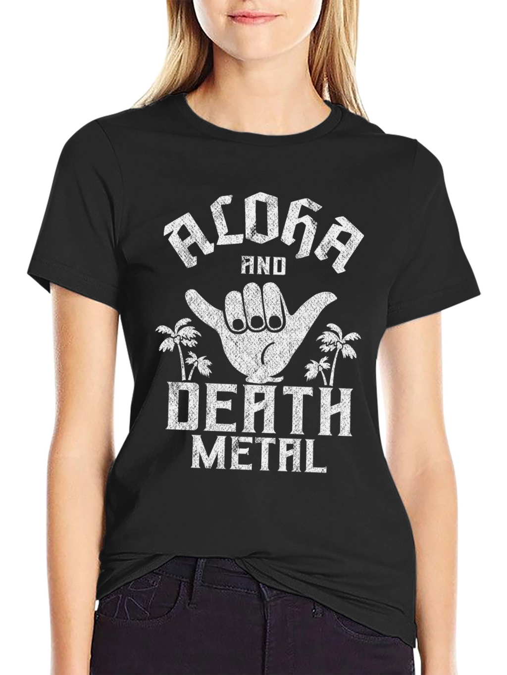 Aloha Death Metal Graphic T-Shirt