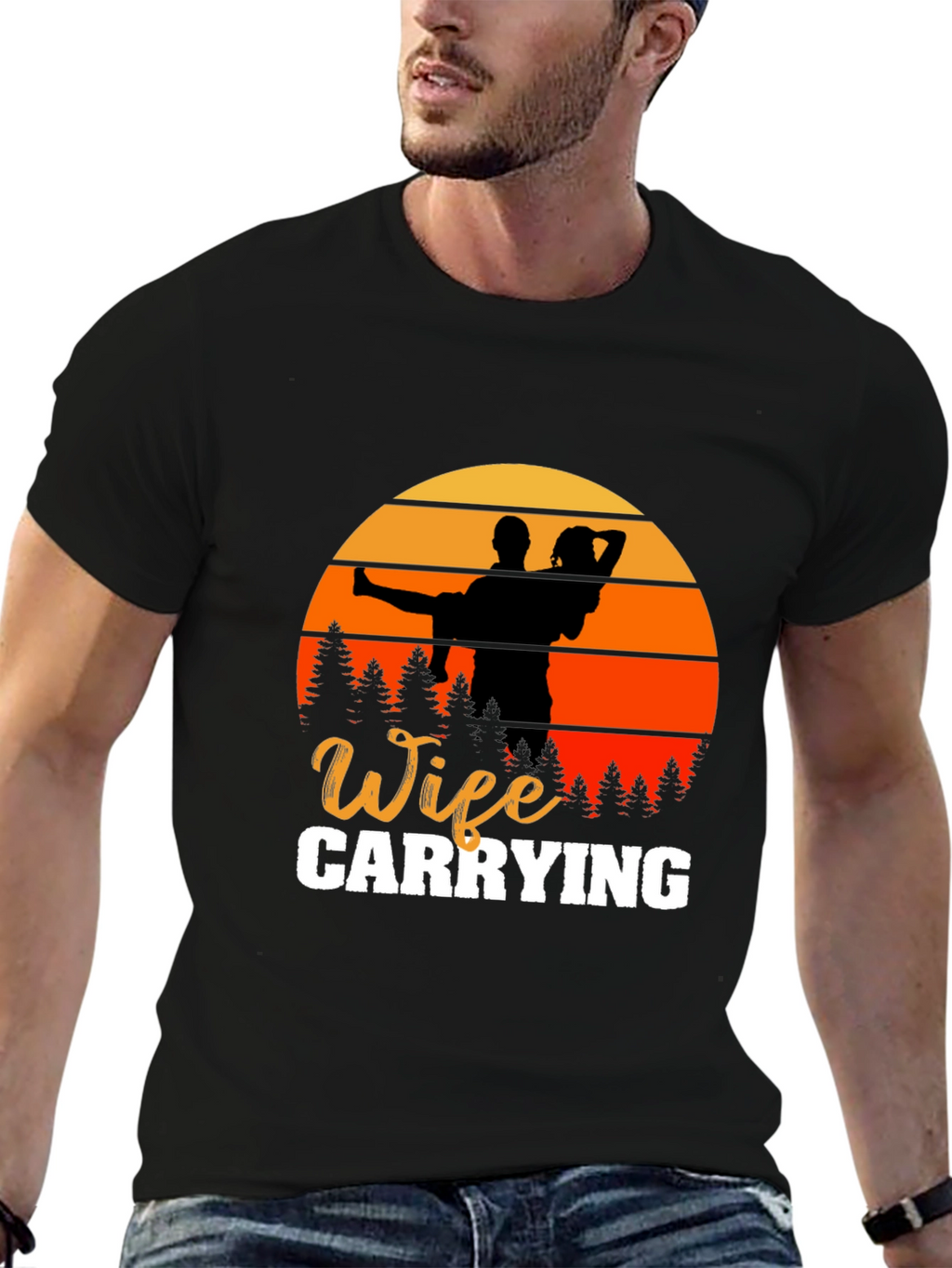 Wife Carrying Graphic T-Shirt