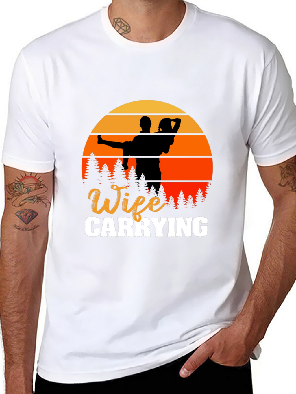 Wife Carrying Graphic T-Shirt