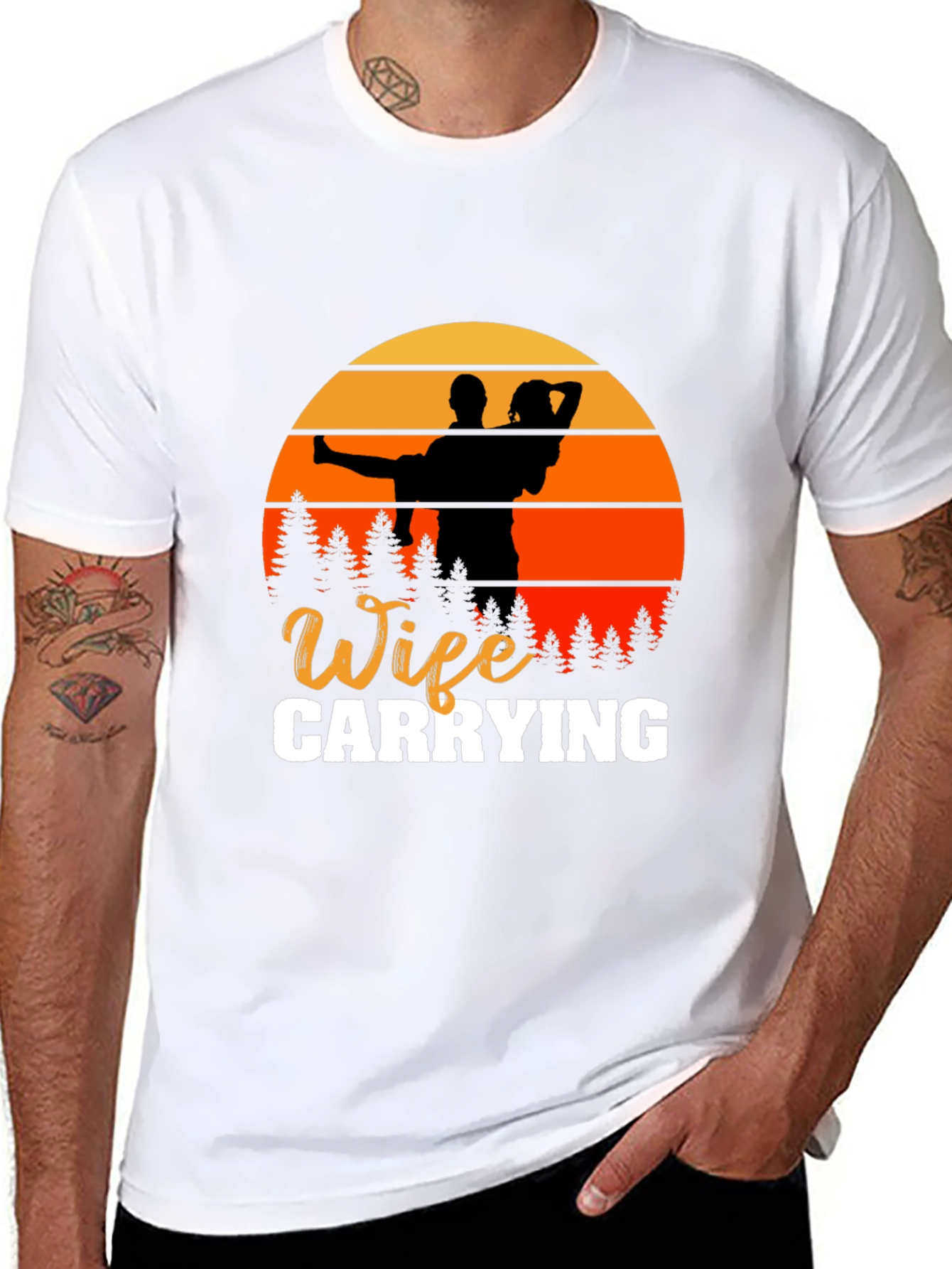 Wife Carrying Graphic T-Shirt