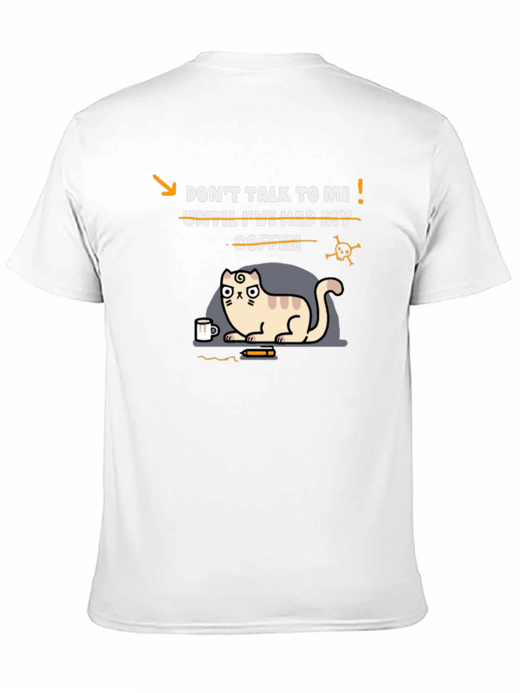 Coffee Cat T-Shirt - Funny Graphic Tee