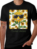 Sunflower Always Smiling Graphic Tee