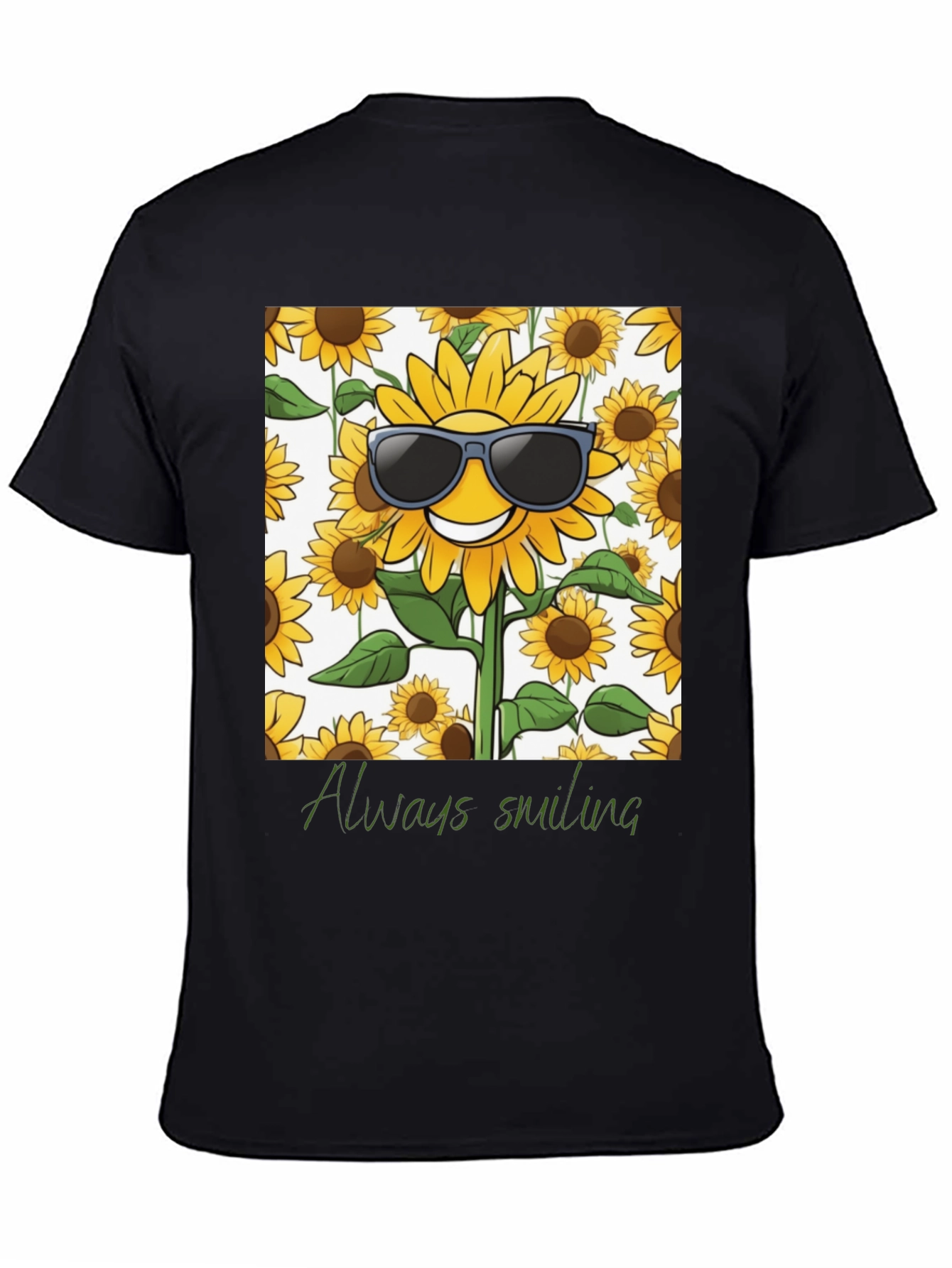 Sunflower Always Smiling Graphic Tee