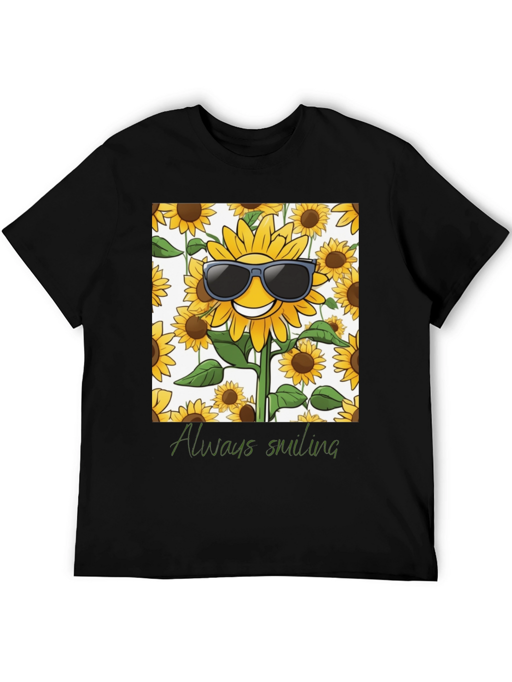 Sunflower Always Smiling Graphic Tee