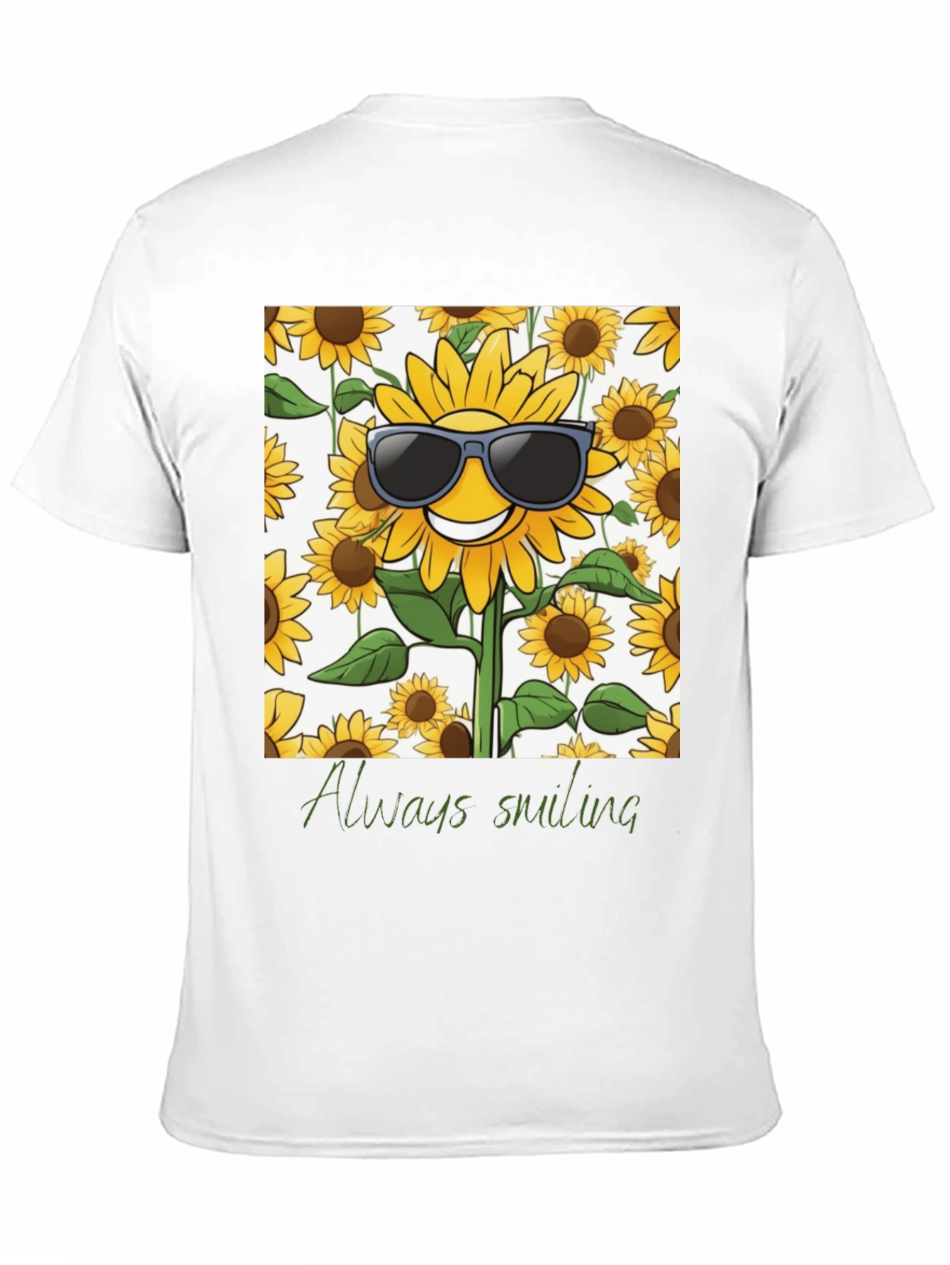 Sunflower Always Smiling Graphic Tee