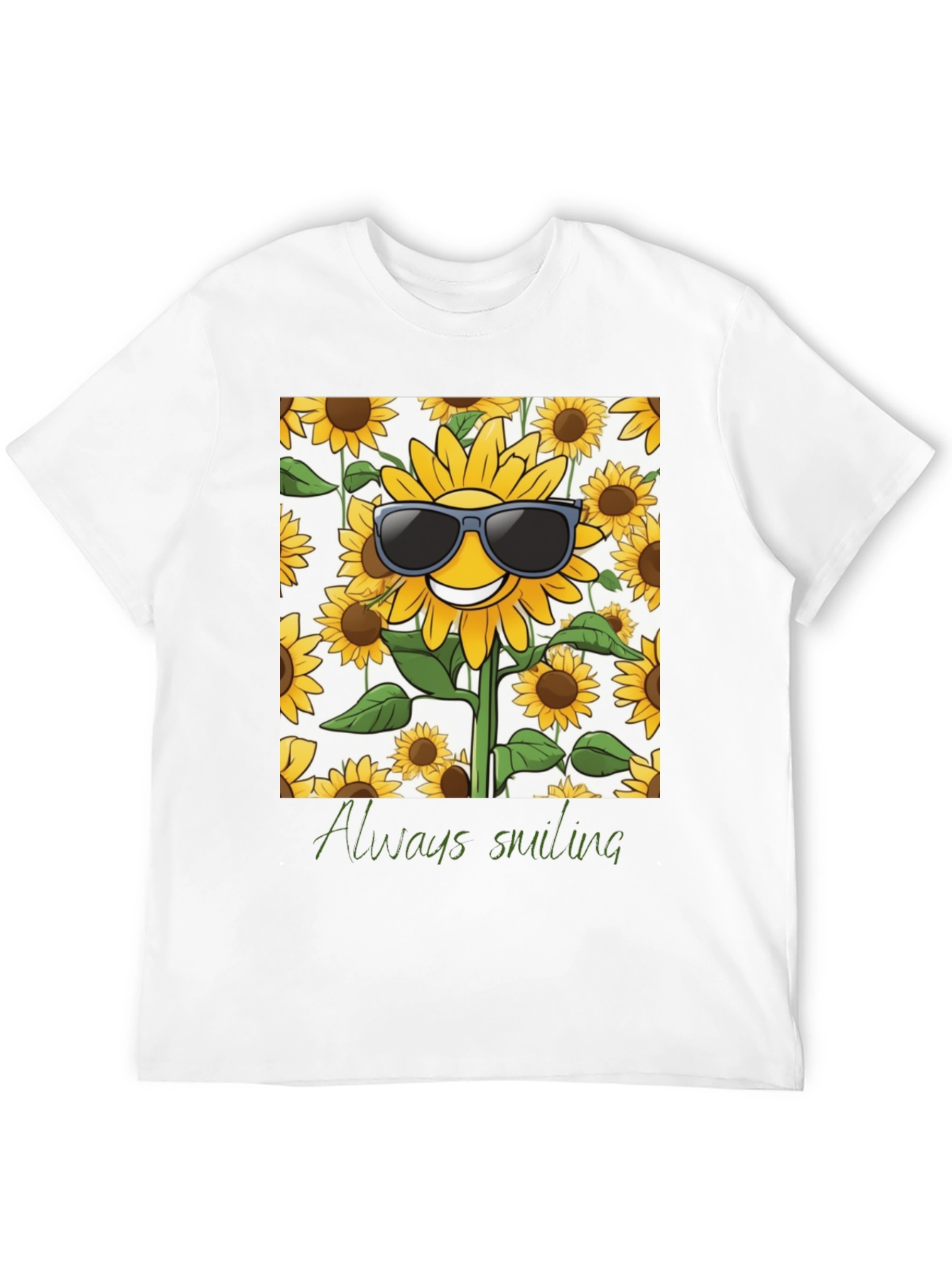 Sunflower Always Smiling Graphic Tee