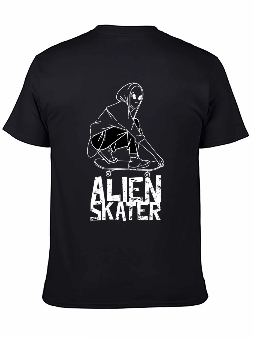 Alien Skater Graphic Tee - Cool Streetwear