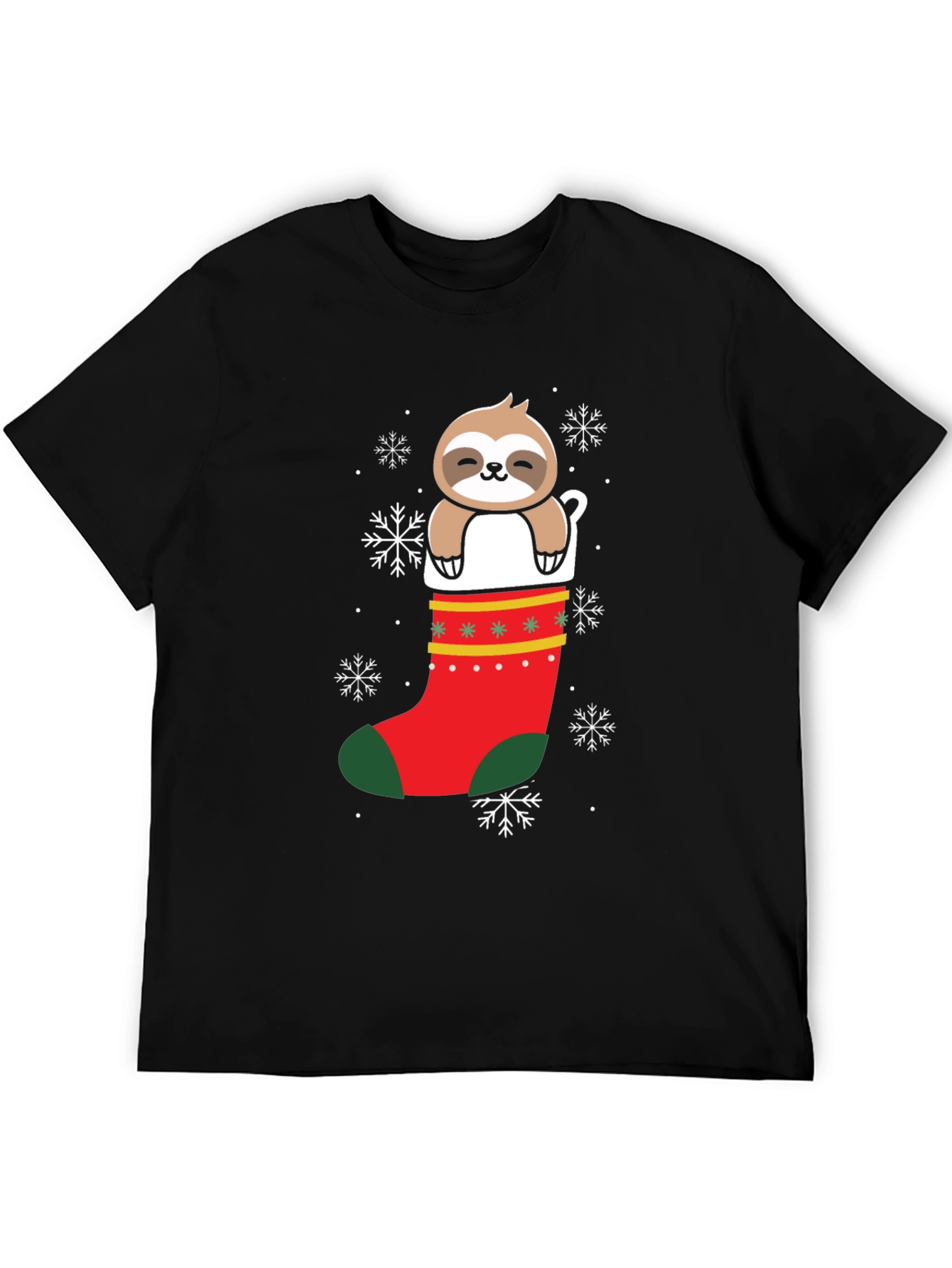 Festive Sloth Christmas T-Shirt