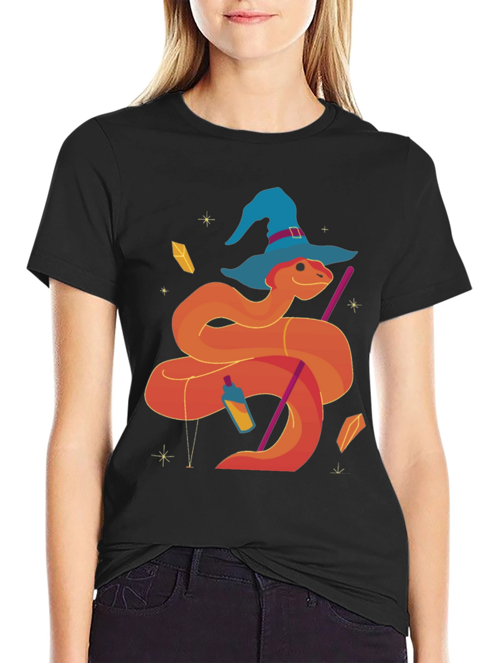 Wizard Snake T-Shirt Graphic Tee