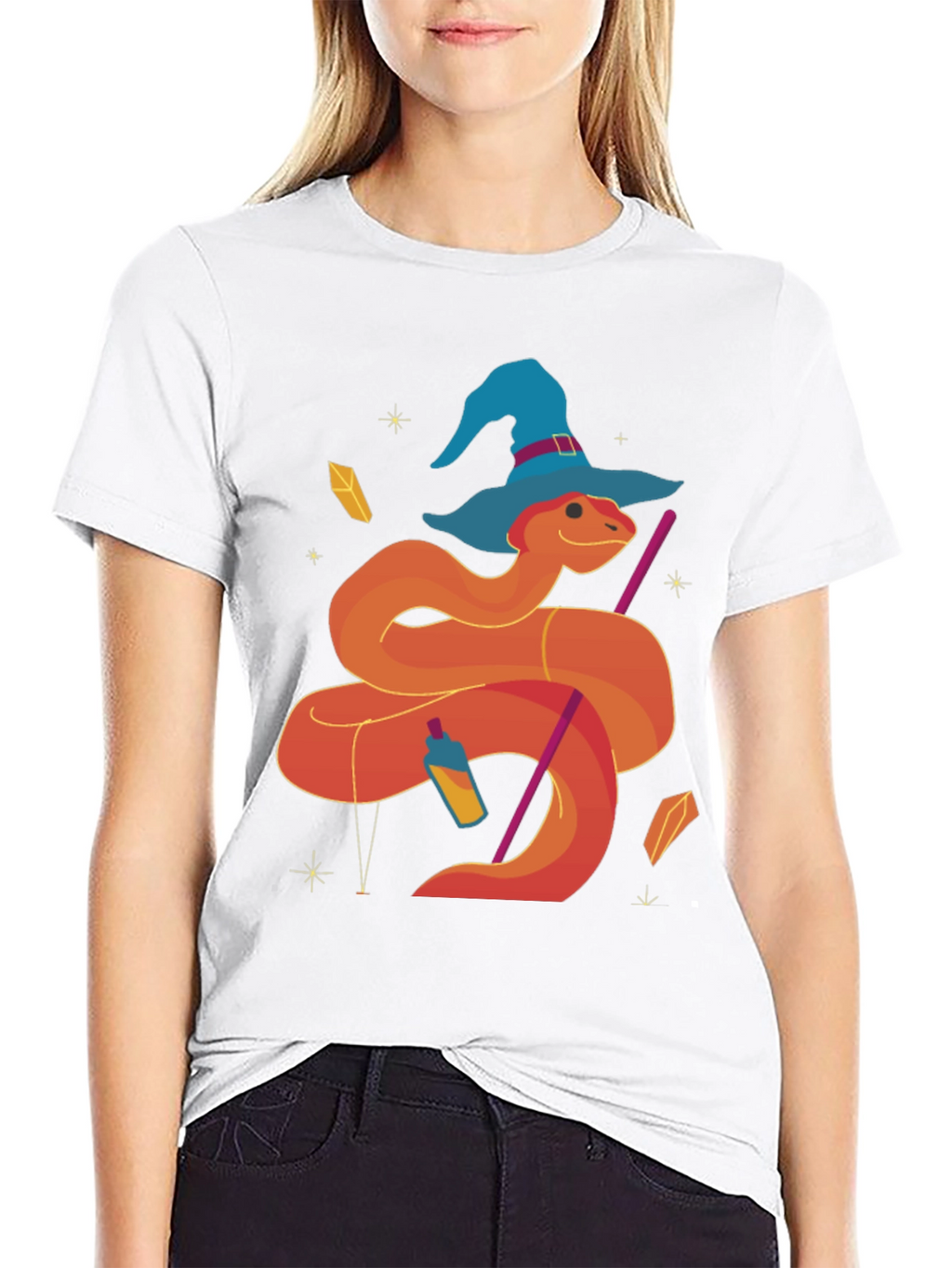 Wizard Snake T-Shirt Graphic Tee