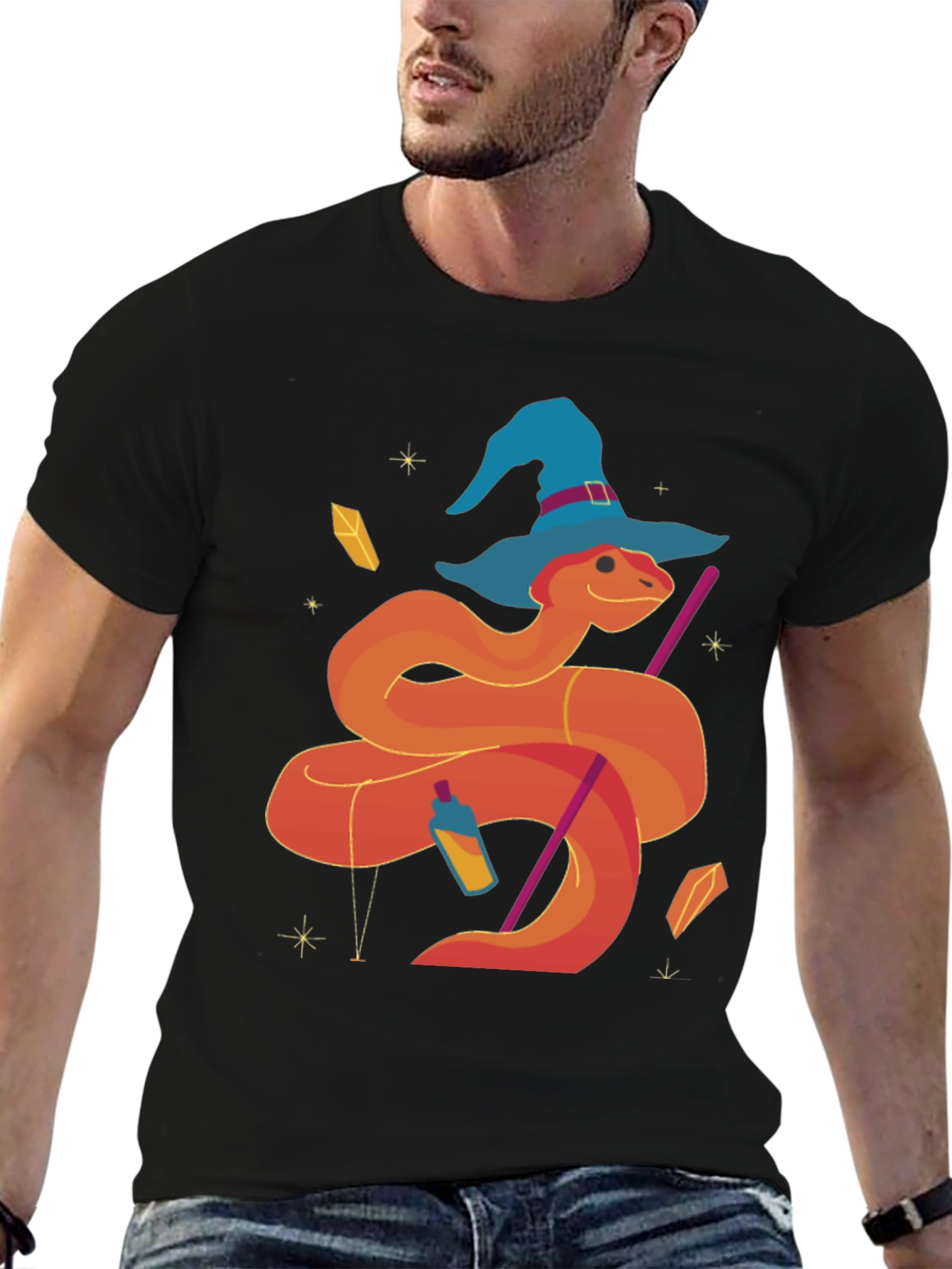 Wizard Snake T-Shirt Graphic Tee