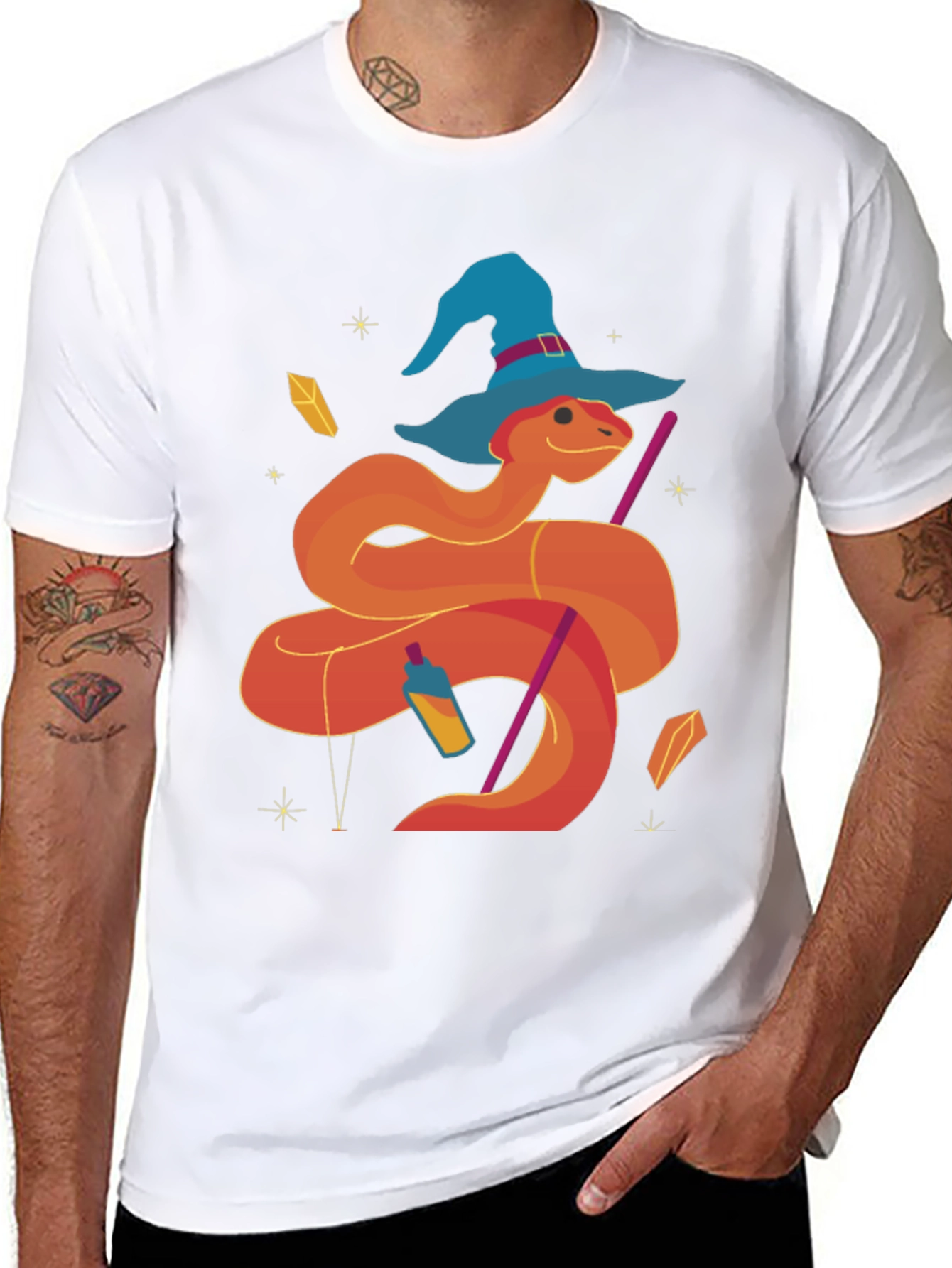 Wizard Snake T-Shirt Graphic Tee