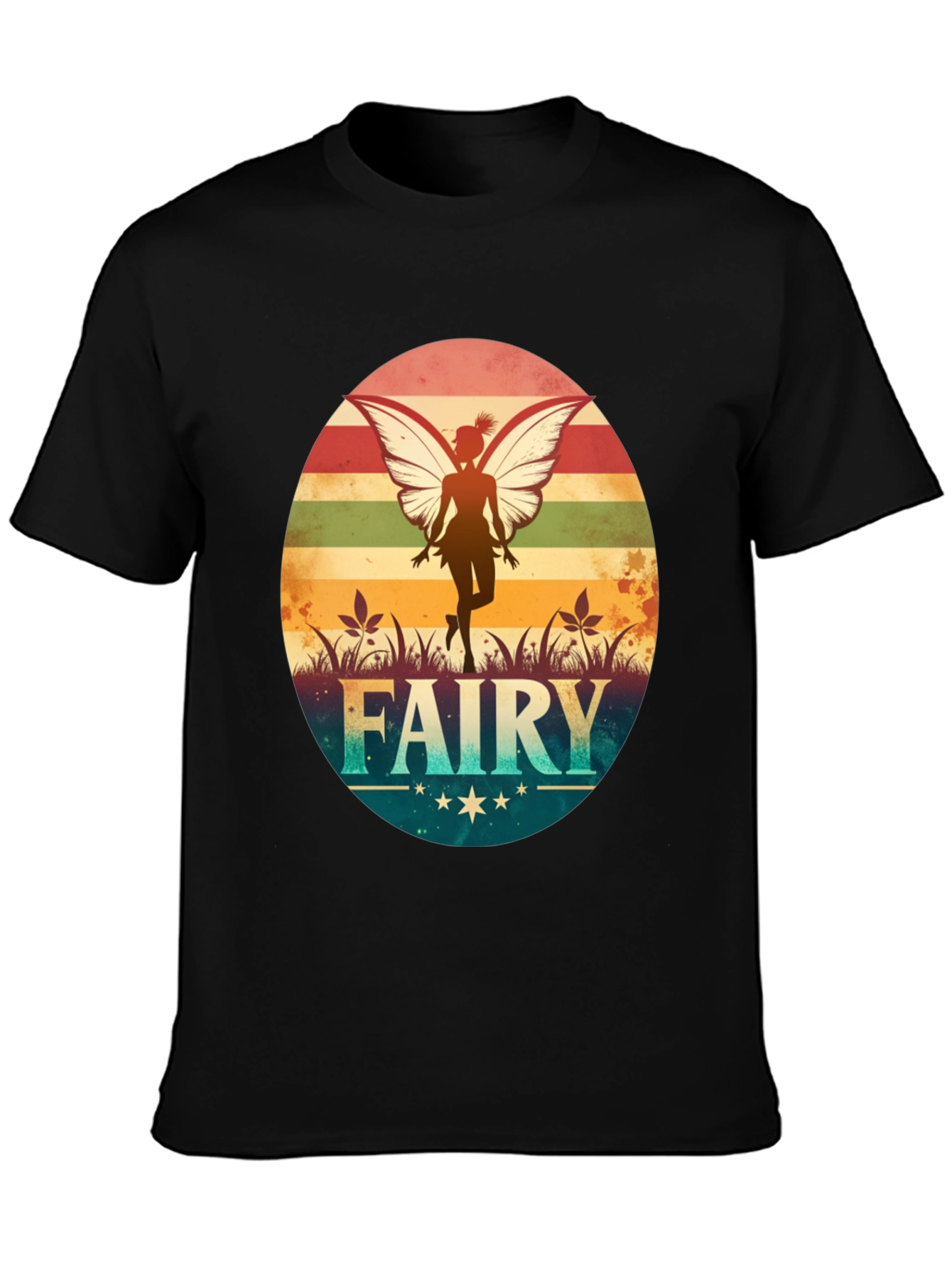 Retro Fairy Graphic T-Shirt - Vintage Style Tee