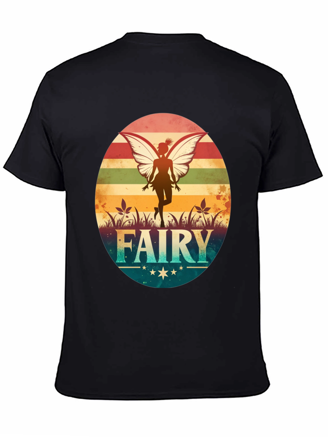 Retro Fairy Graphic T-Shirt - Vintage Style Tee