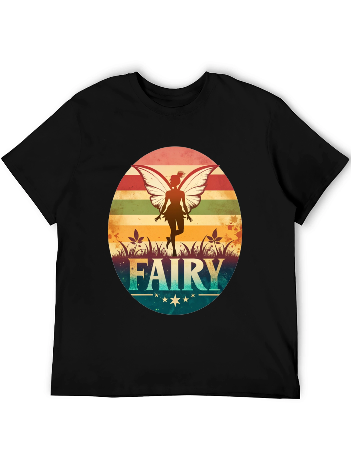 Retro Fairy Graphic T-Shirt - Vintage Style Tee