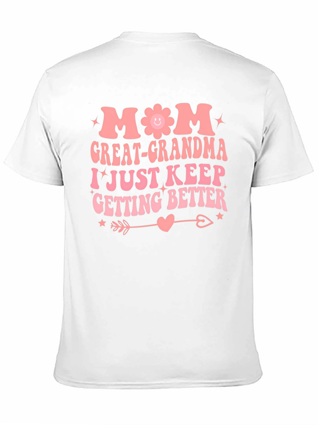 Mom Great-Grandma Black Graphic T-Shirt