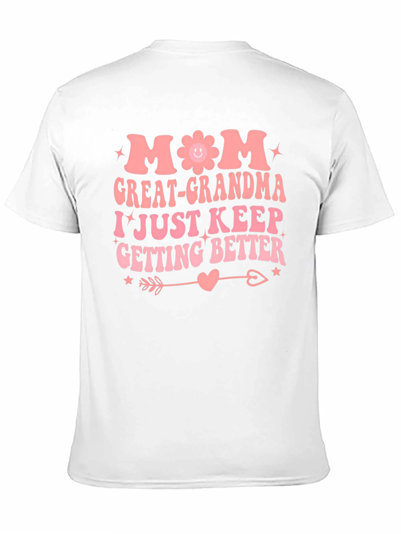 Mom Great-Grandma Black Graphic T-Shirt