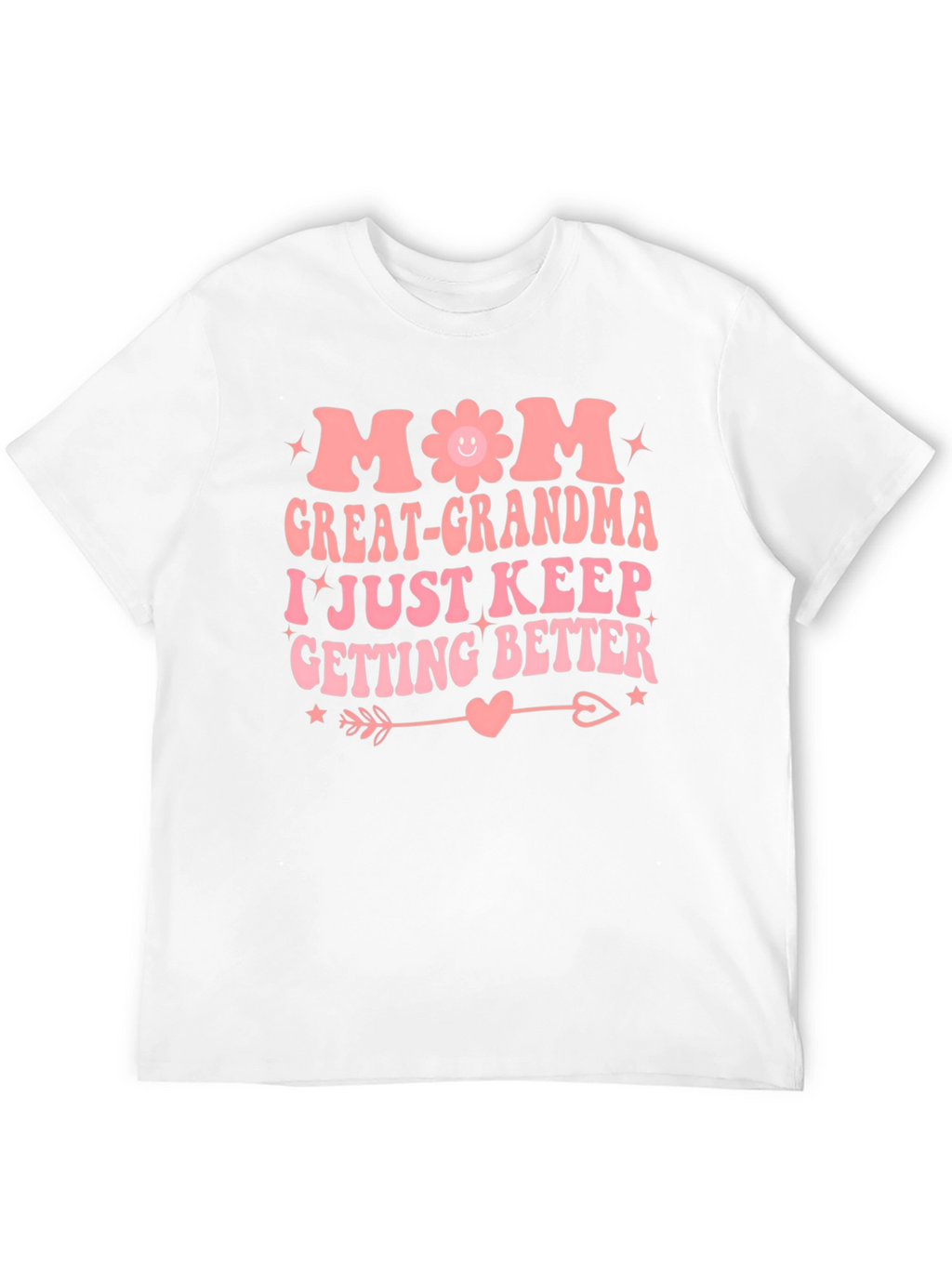 Mom Great-Grandma Black Graphic T-Shirt