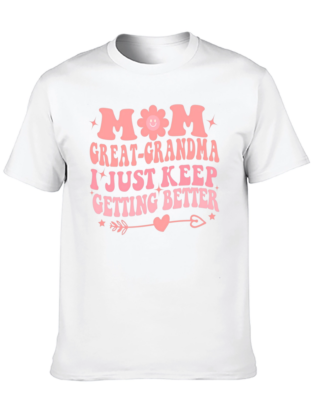 Mom Great-Grandma Black Graphic T-Shirt