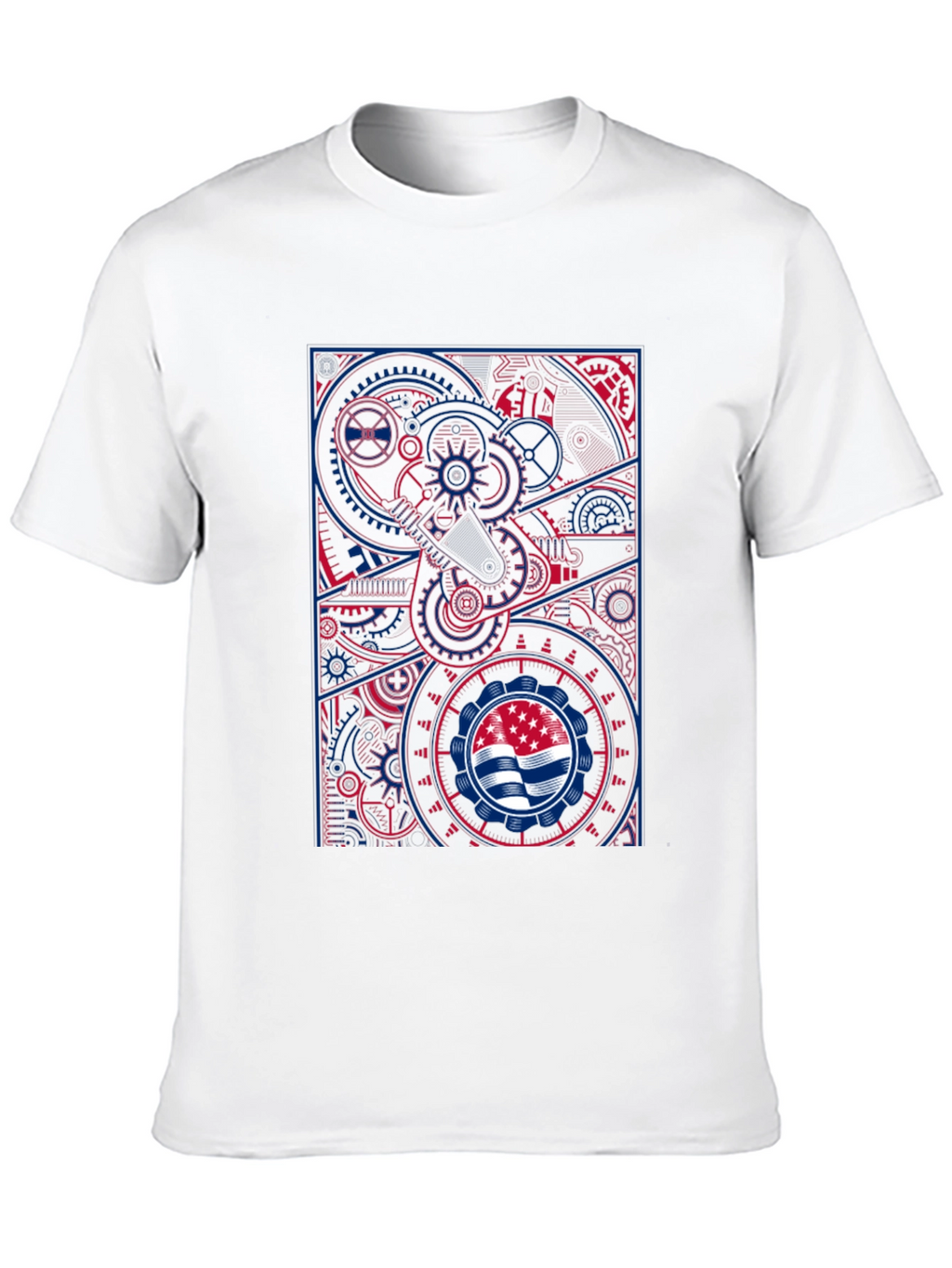 Steampunk Flag Graphic T-Shirt - Cool Design
